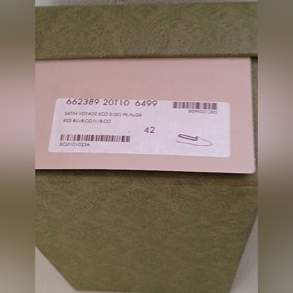 Gucci Satin Voyage Eco GG Loafers Flats Size 12 - Picture 8 of 8